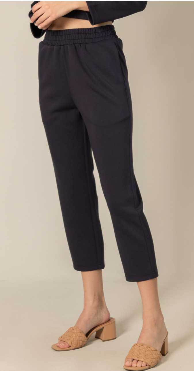 P. CILL Butter Modal Waist Band Ankle Pants