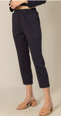 P. CILL Butter Modal Waist Band Ankle Pants