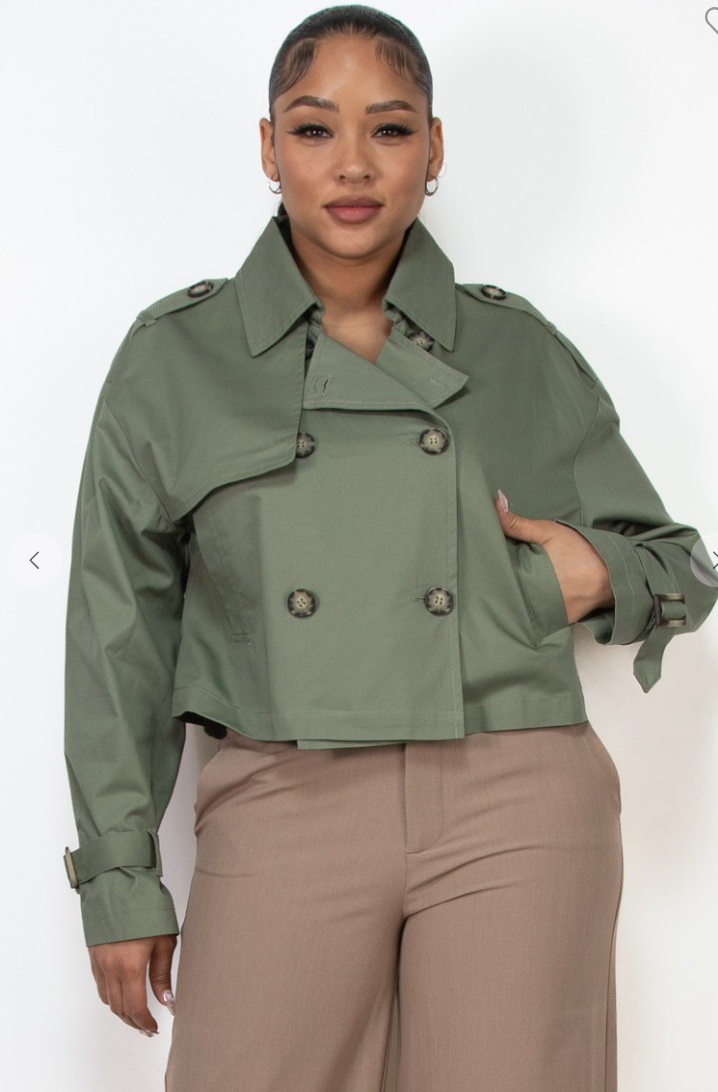 Sloane Crop Trench Coat