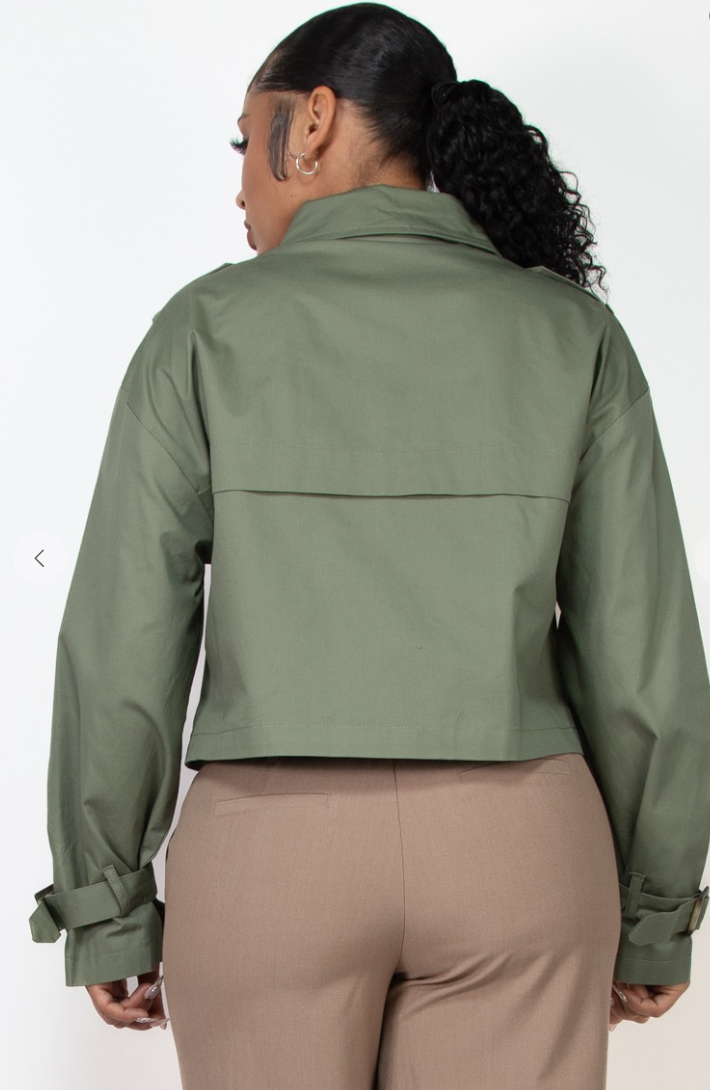 Sloane Crop Trench Coat