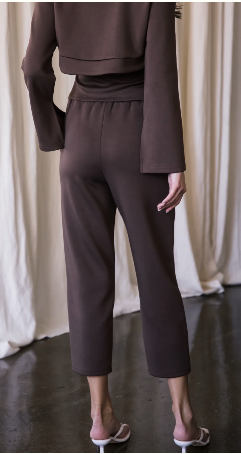 P. CILL Butter Modal Waist Band Ankle Pants