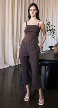 P. CILL Butter Modal Waist Band Ankle Pants