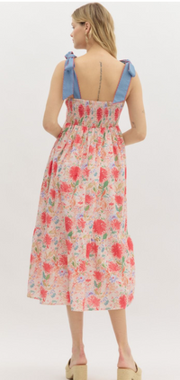 Paisely Floral Print Dress