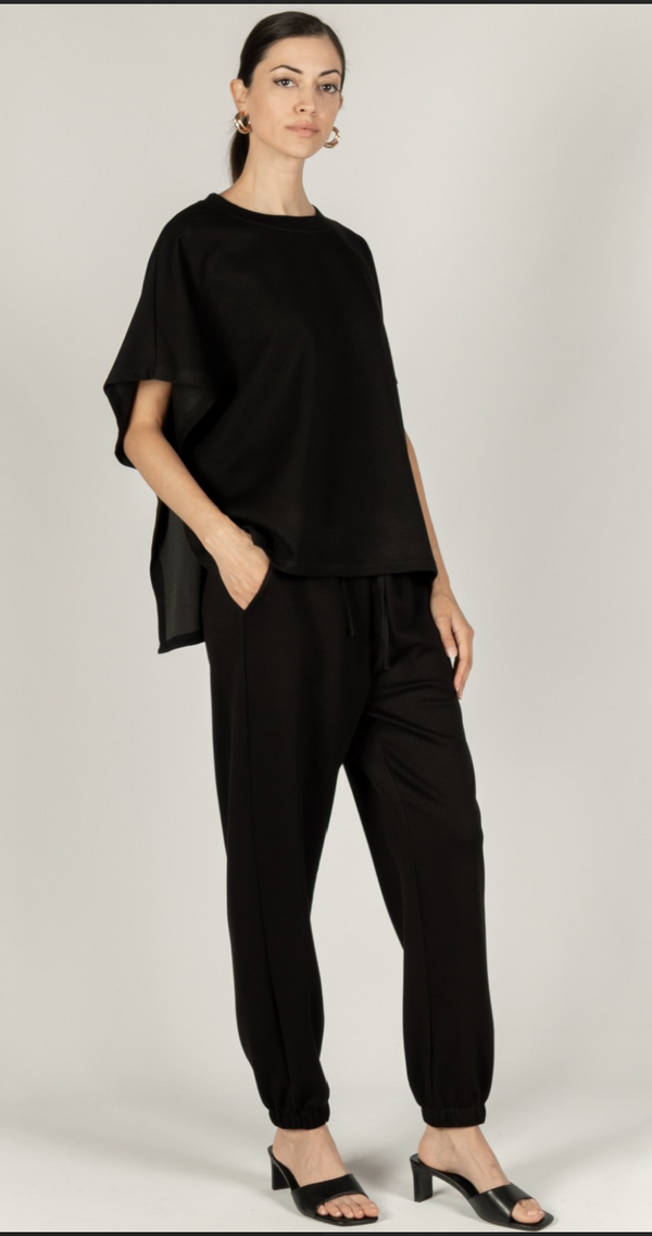P. CILL Butter Modal Joggers: Black