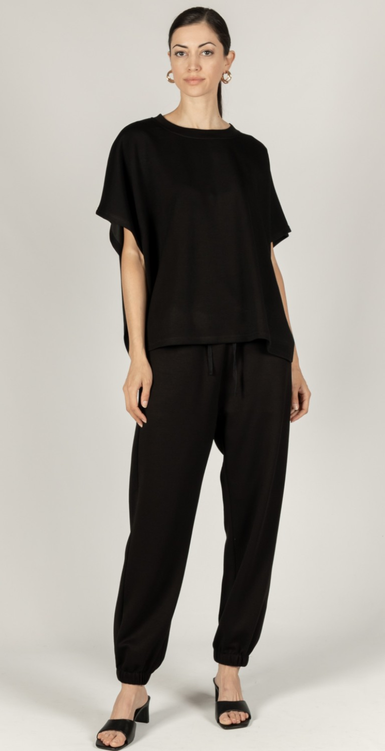 P. CILL Butter Modal Joggers: Black