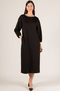 P. CILL Butter Modal Pintuck Sleeve Midi Dress