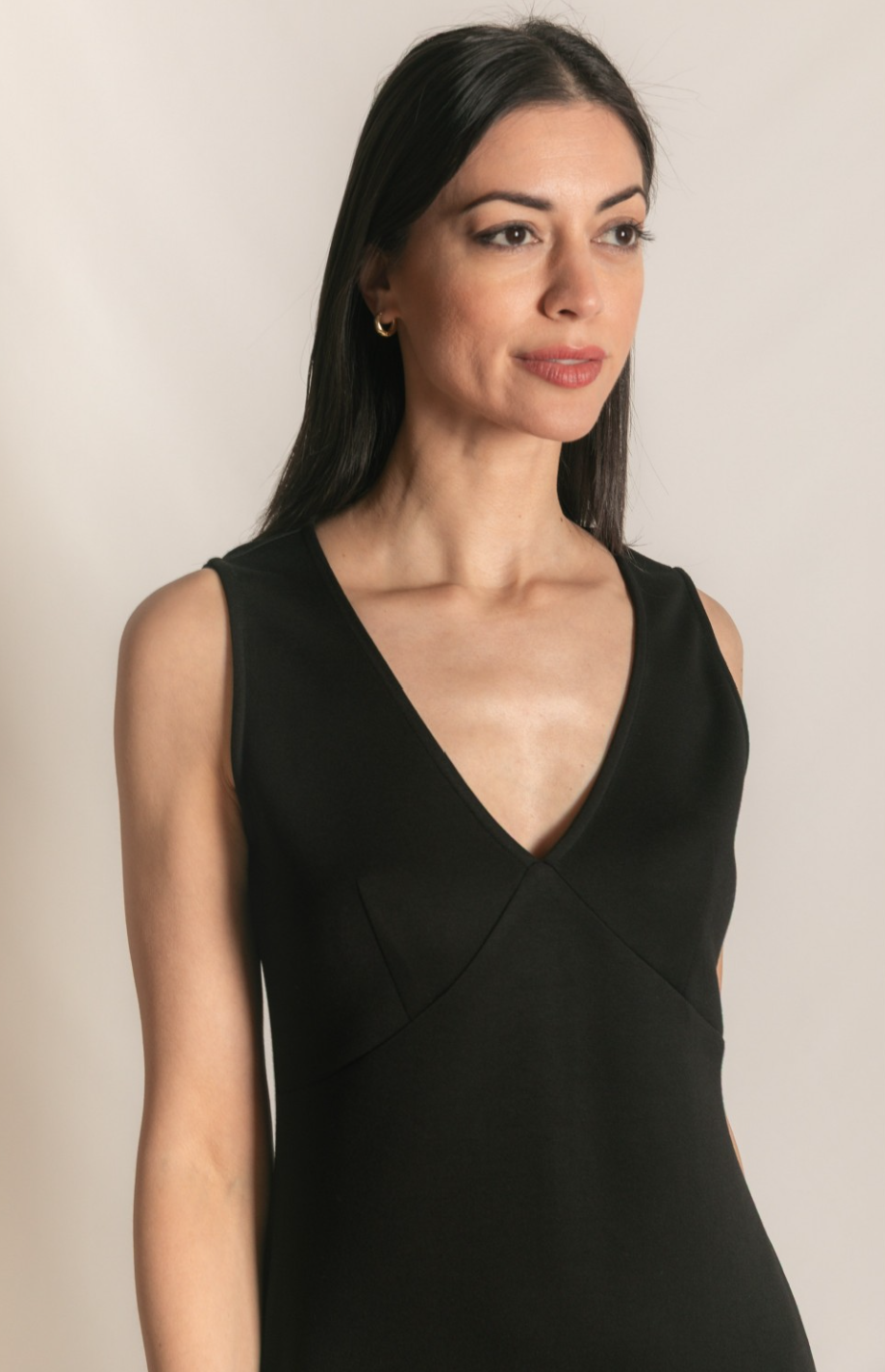 P. CILL Butter Modal Ruffle Bottom Sleeveless Midi Dress