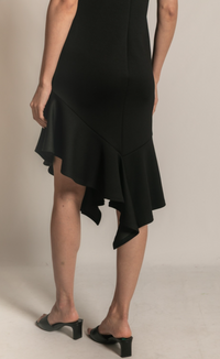 P. CILL Butter Modal Ruffle Bottom Sleeveless Midi Dress