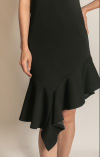 P. CILL Butter Modal Ruffle Bottom Sleeveless Midi Dress