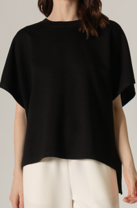 P. CILL Butter Modal Side Slit Cape Top