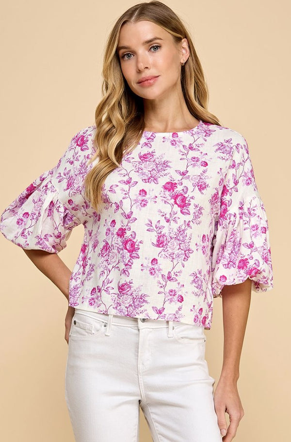 Marie Floral Pants or Tops
