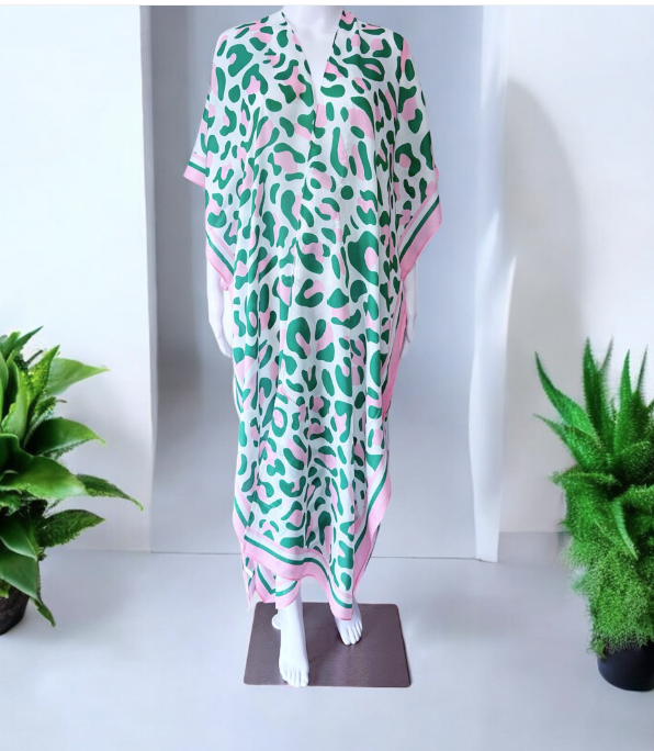 Ivy Pink and Green Kimono