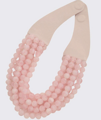 NEW CHUNKY BEADED LAYERED MAGNETIC NECKLACE