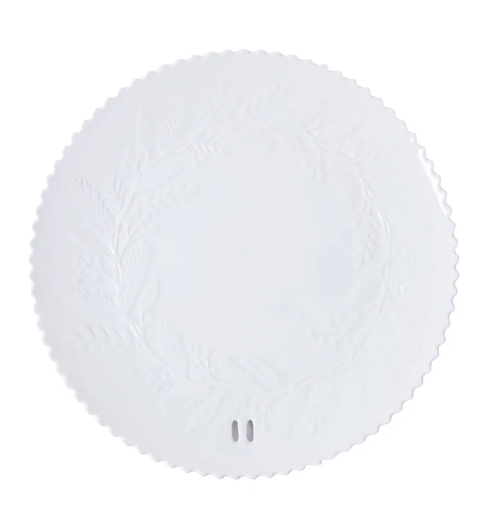 Platter | Embossed Wreath
