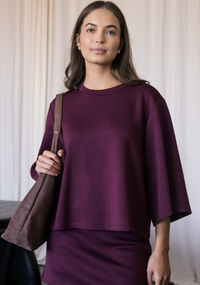 P. CILL Butter Modal 3/4 Sleeve Top