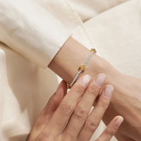 A Little 'Pray Believe Receive' Bracelet In Silver And Gold-Tone Plating