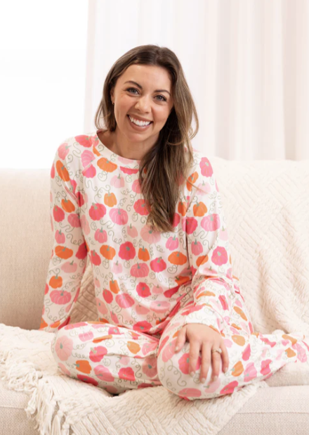 Mary Square | Annie Pajama Pant Set - Pumpkin Patch
