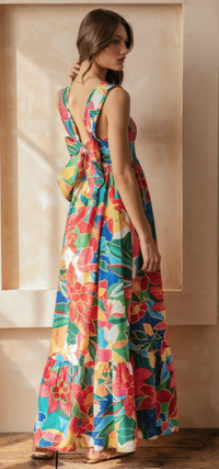Etta Jungle Floral Print Maxi Dress, Shorts or Matching Top