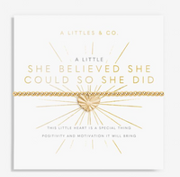 A Little 'She Believed She Could So She Did' Bracelet