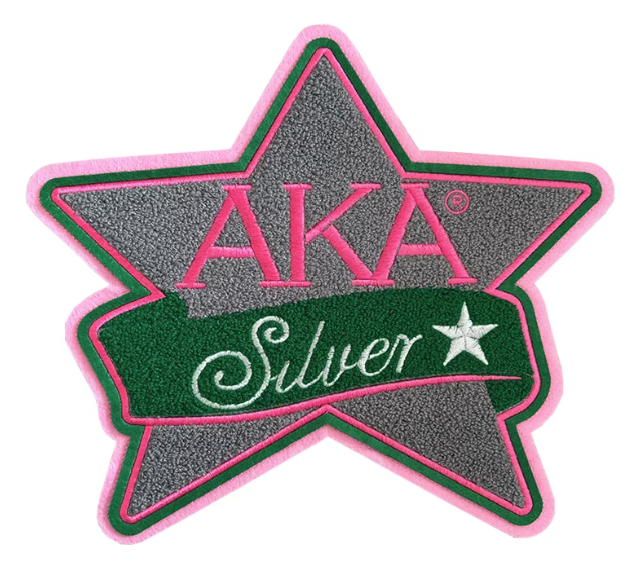 Silver Star AKA Iron On Patch