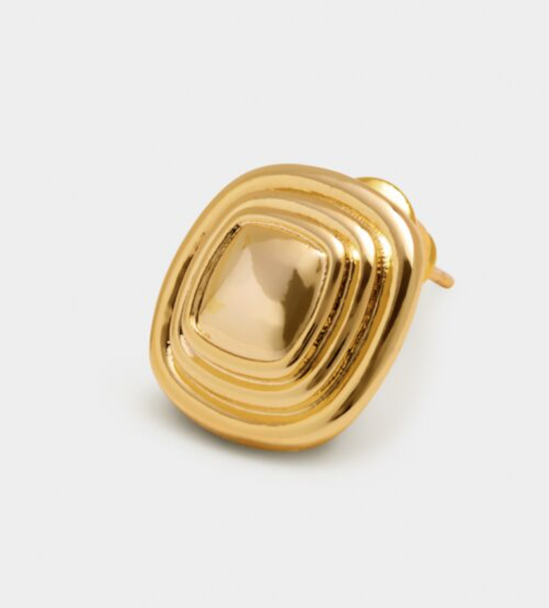 Sofia Button Stud Earrings