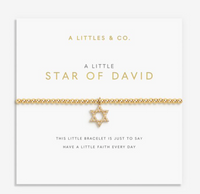 A Little 'Happy Hanukkah' Bracelet In Gold-Tone Plating