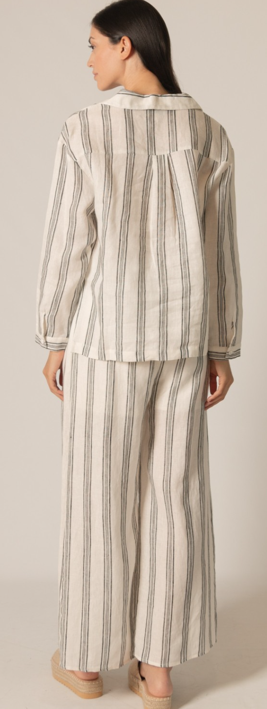 P. CILL Print Linen Lined Wide Leg Pants or Top