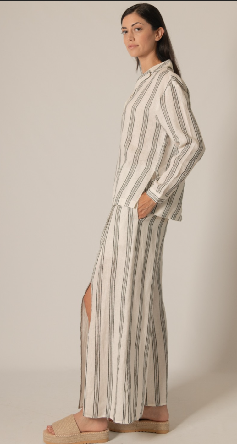 P. CILL Print Linen Lined Wide Leg Pants or Top