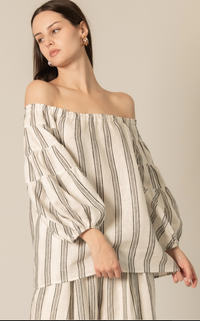 P. CILL Print Linen Lined Wide Leg Pants or Top