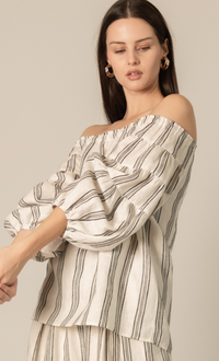 P. CILL Print Linen Lined Wide Leg Pants or Top