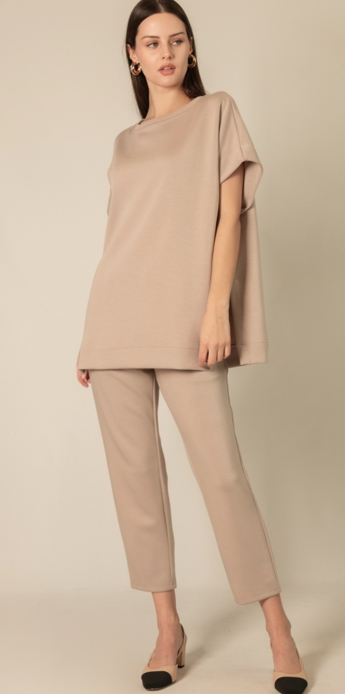 P. CILL Butter Modal Waist Band Ankle Pants