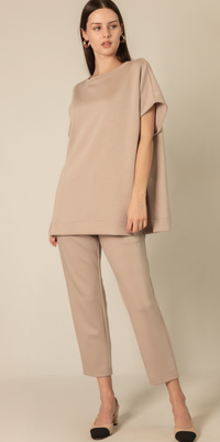 P. CILL Butter Modal Waist Band Ankle Pants