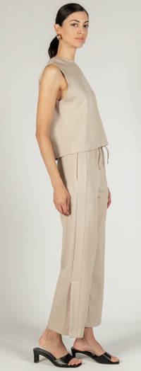 P. CILL Butter Modal Wide Leg Pants w/Bottom Slits