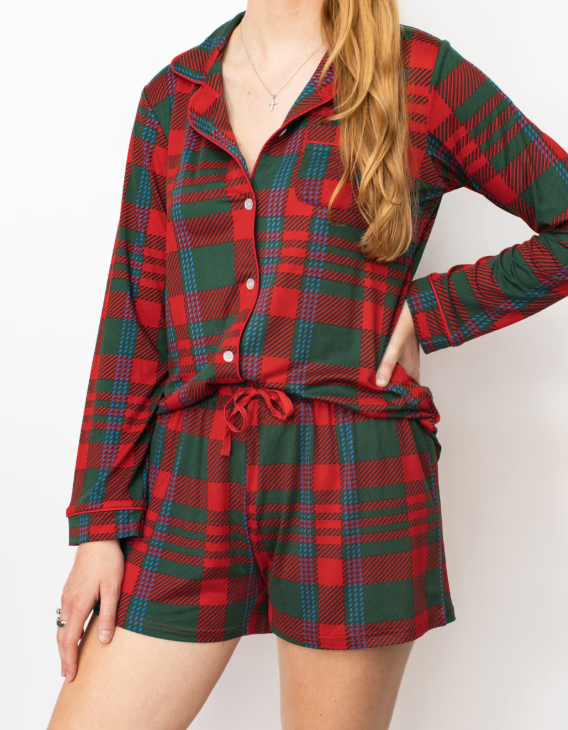 Telluride Plaid Long Sleeve Holiday Family Pajamas