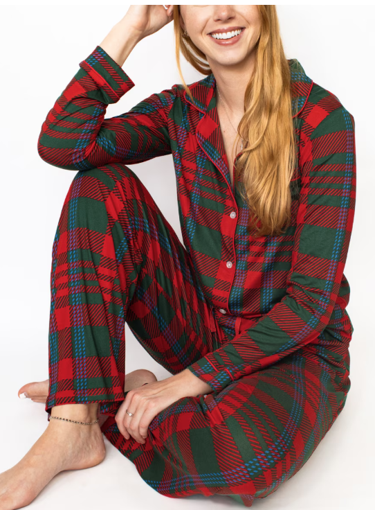 Telluride Plaid Long Sleeve Holiday Family Pajamas