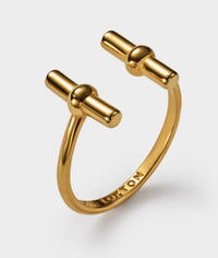Themis Waterproof Gold T-Bar Ring