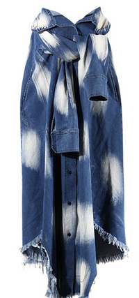 Asher Tie Dye Irregular Tie Waist Maxi Skirt