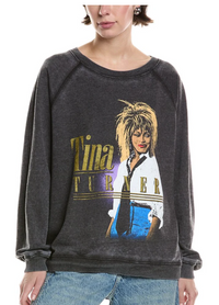 Tina Turner Gold Fleck Burnout Pullover