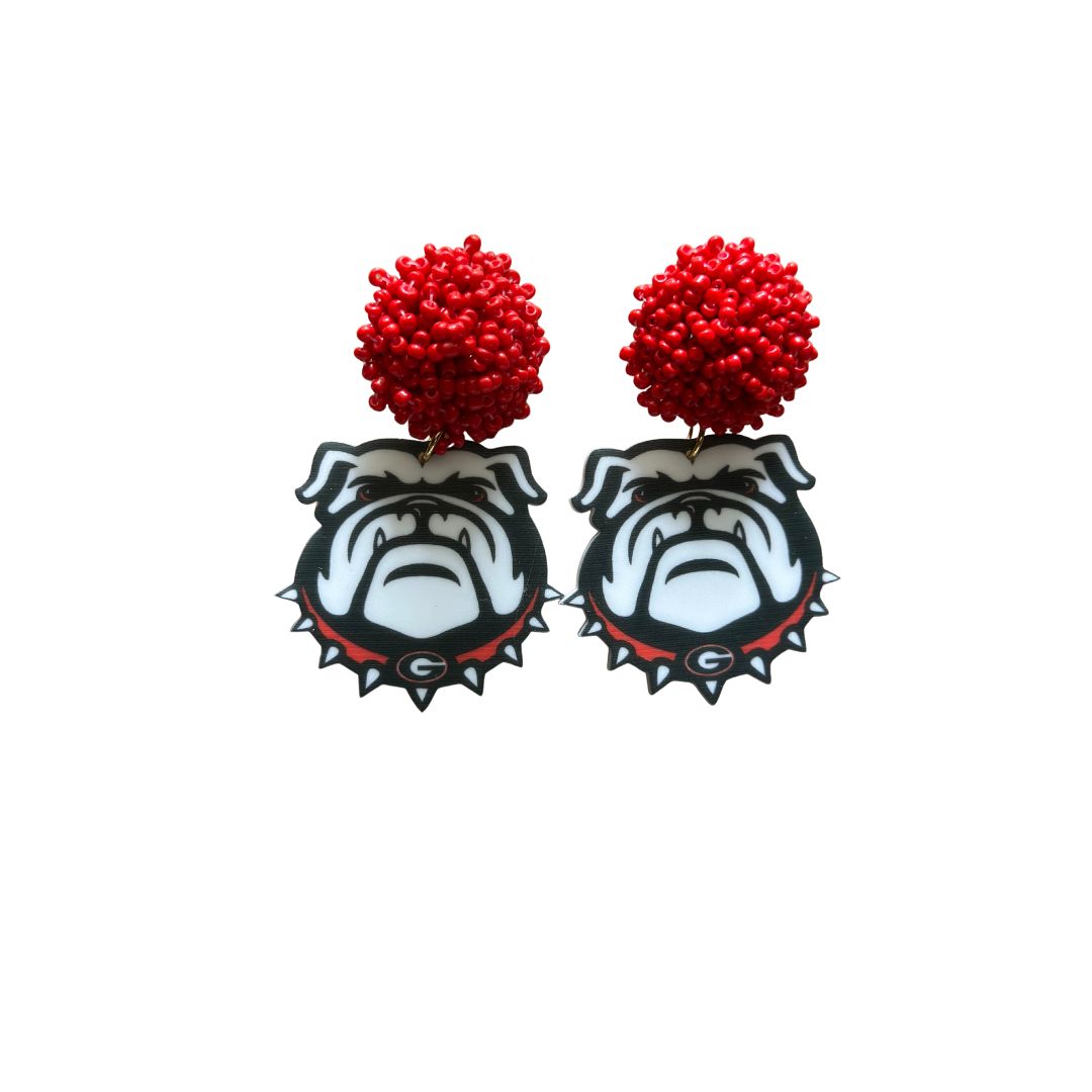 Georgia  Bulldog GAME DAY  Earrings