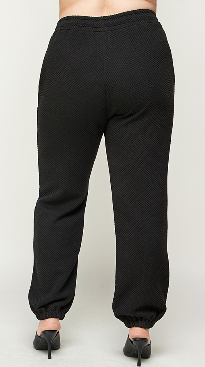 WFH Work From Home Curvy PLUS Textured Athleisure