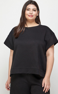 WFH Work From Home Curvy PLUS Textured Athleisure