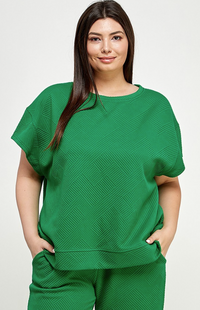 WFH Work From Home Curvy PLUS Textured Athleisure