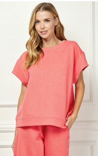 WFH Work From Home Textured Athleisure- Summer Vibe