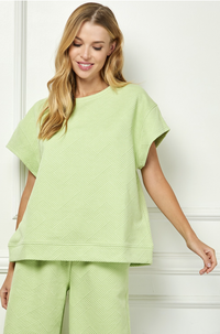 WFH Work From Home Textured Athleisure- Summer Vibe