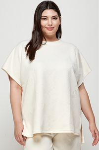 WFH Work From Home Curvy PLUS Textured Athleisure