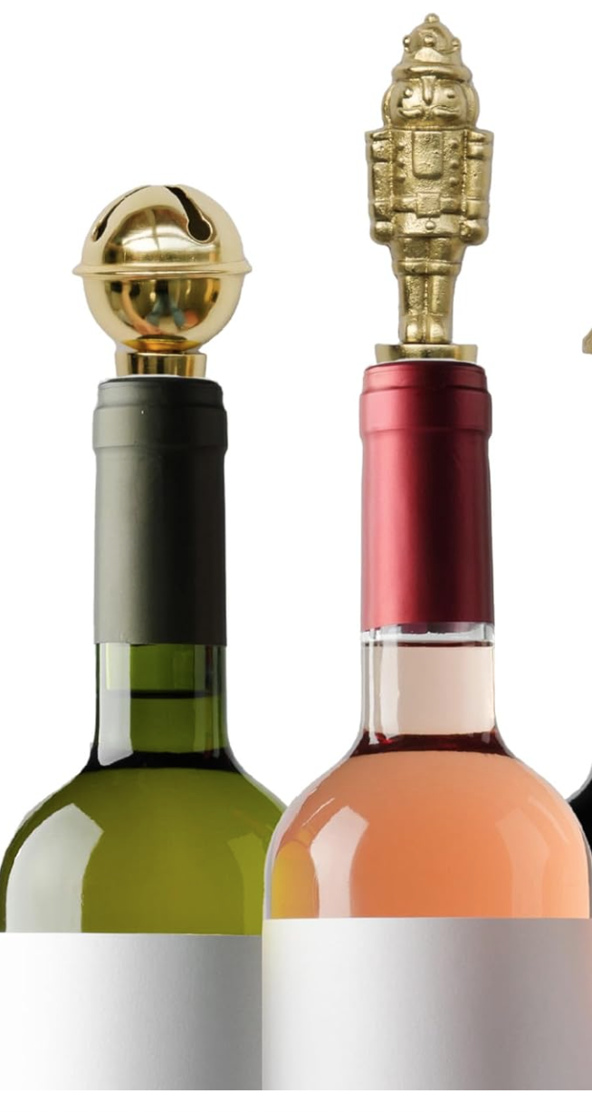 Mary Square Holiday Wine Stoppers