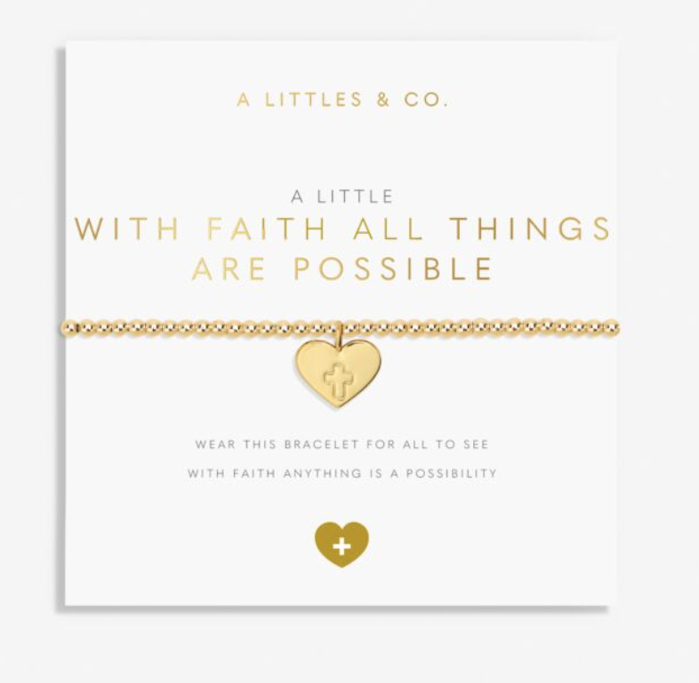 Faith A Little 'With Faith All Things Are Possible' Bracelet
