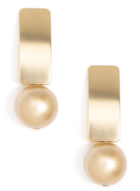 Zenzii Matte Gold Earrings with Various Beads