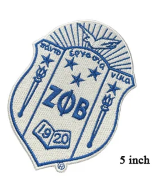 Divine 9 Sorority & Fraternity  Iron on Embroidered Patches: AKA, Delta Sigma Theta, Zeta Phi Beta, Alpha, Kappa, Sigma, Omega