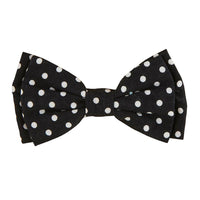 Pet Bow Ties-Black Polka Dot